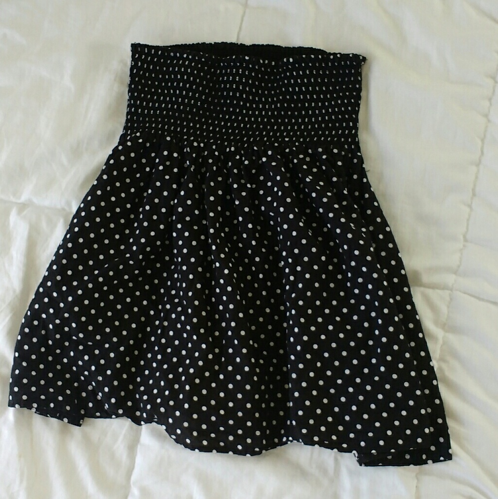 Poka dot skirt